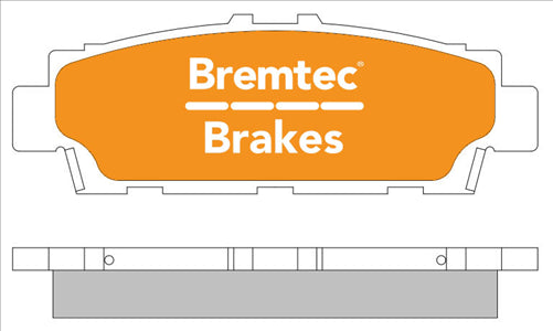 BREMTEC TRADE-LINE BRAKE PADS SET LEXUS SC400 1992-00 BT380TS