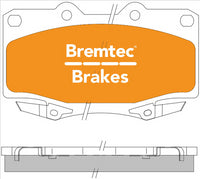 BREMTEC PRO-LINE HD CERAMIC+ LOW DUST TOYOTA LANDCRUISER 80 SERIES BT386PRO