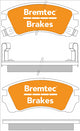 BREMTEC TRADELINE BRAKE PAD SET FRONT NISSAN PULSAR N14 1.6 1991-95 BT387TS