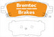 BREMTEC BRAKE PAD REAR SET CHEVROLET TRANSVERSE LTZ 3.6L BT3890PRO