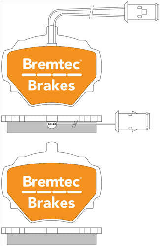 BREMTEC 4WD BRAKE PADS SET BT389E
