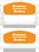 BREMTEC TRADELINE BRAKE PAD SET FRONT MITSUBIHI MIRAGE 1.5 (USA) BT396TS