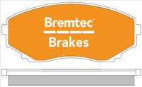 BREMTEC TRADE-LINE BRAKE PAD FRONT SET MAZDA MPV E2000 E1800 BONGO BT402TS