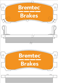 BREMTEC TRADELINE BRAKE PAD SET REAR MAZDA MPV V6 1993-02 BT404TS
