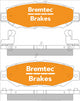BREMTEC TRADELINE BRAKE PAD SET REAR TOYOTA SUPRA JZA80 3.0L 1993- BT411TS
