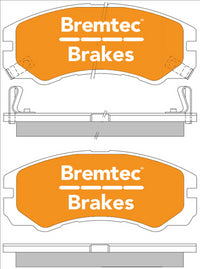 BREMTEC 4WD BRAKE PADS SET HOLDEN JACKAROO 4WD 1992- BT414E