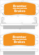 BREMTEC 4WD BRAKE PADS SET GREAT WALL X240 4X4 2009- BT415E