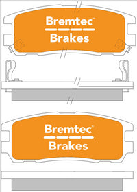 BREMTEC TRADE-LINE BRAKE PAD REAR SET GREAT WALL RODEO JACKAROO BT415TS