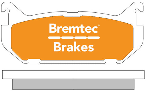 BREMTEC TRADE-LINE BRAKE PAD REAR SET MAZDA 626 TELSTAR PROBE BT417TS