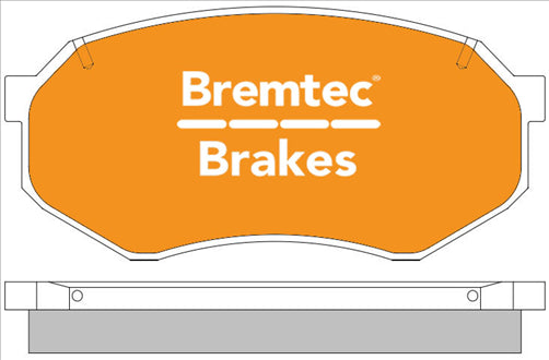 BREMTEC 4WD BRAKE PADS SET TOYOTA HILUX RN90 1989-98 BT420E