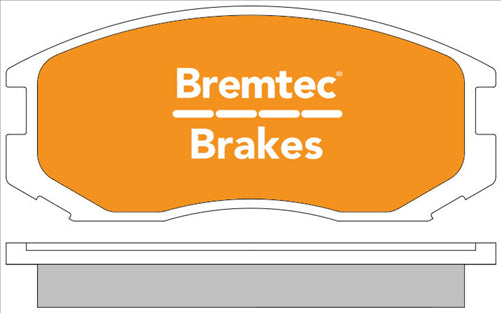BREMTEC PRO LINE HD CERAMIC+ ZERO DUST MITSUBISHI LANCER CE FRONT BT424PRO