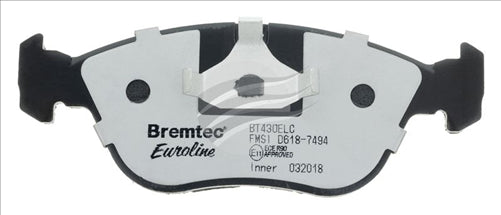 BREMTEC EURO-LINE BRAKE PADS SET VOLVO C70 2.4 (ATE) 1998-02 BT430ELC