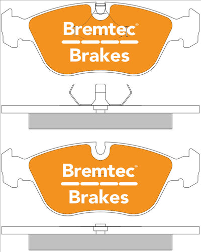 BREMTEC TRADE-LINE BRAKE PADS SET VOLVO C70 2.4 (ATE) 1998-02 BT430TS