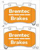 BREMTEC TRADELINE BRAKE PAD SET FRONT TOYOTA SUPRA JZA80 TURBO 3.0L BT434TS