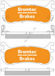BREMTEC TRADE-LINE BRAKE PADS SET MAZDA 323 BH 1.8 1994-98 BT437TS