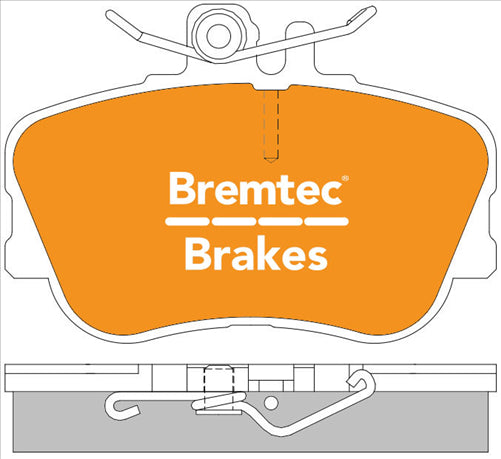 BREMTEC EURO-LINE BRAKE PADS SET MERCEDES -CLASS S202 1996-01 BT439ELC