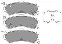 BREMTEC TRADE-LINE BRAKE PADS SET NISSAN SENTRA 1995-99 BT446TS