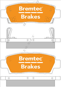 BREMTEC TRADELINE BRAKE PAD SET REAR TOYOTA AVALON, CHASER BT447TS