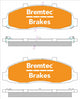 BREMTEC PRO LINE HD CERAMIC+ ZERO DUST FORD F150 4X2, 4X4 FRONT BT448PRO