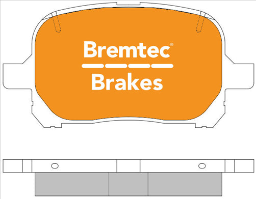 BREMTEC PRO-LINE BRAKE PADS SET TOYOTA AVALON MCX10R 00- BT454PRO