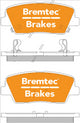 BREMTEC PRO-LINE BRAKE PADS SET HYUNDAI SANTE-FE (CM) 2.2 CRDi BT459PRO
