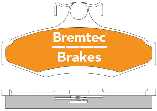 BREMTEC TRADE-LINE BRAKE PADS SET MITSUBISHI MAGNA 1991-04 BT461TS