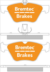 BREMTEC EURO-LINE BRAKE PADS SET MERCEDES E-CLASS (W210) 1995- BT463ELC