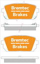 BREMTEC 4WD BRAKE PADS SET HYUNDAI ix35 2.0 TDi AWD BT464E