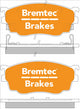 BREMTEC TRADELINE BRAKE PAD SET FRONT MAZDA 626 GF 15"" WHEELS BT466TS