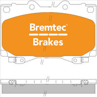 BREMTEC PRO-LINE CERAMIC HD+ ZERO DUST LANDCRUISER HDJ100R 2000- BT473PRO