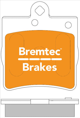BREMTEC EURO-LINE BRAKE PADS SET MERCEDES SLK ROADSTER (R171) BT477ELC