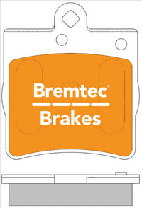 BREMTEC EURO-LINE BRAKE PADS SET MERCEDES SLK ROADSTER (R171) BT477ELC