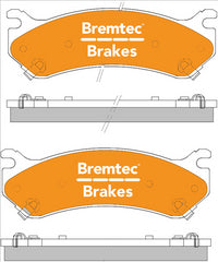 BREMTEC PRO-LINE BRAKE PADS SET GMC SIERRA 6.0L 4X4 1998-07 BT481PRO