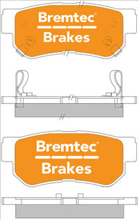 BREMTEC PRO-LINE BRAKE PADS SET HYUNDAI XG350 2004- BT499PRO