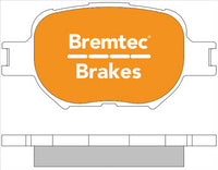 BREMTEC PRO LINE HD CERAMIC+ ZERO DUST TOYOTA CELICA ZZT231R 1999- BT502PRO