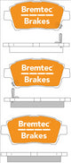 BREMTEC PRO-LINE BRAKE PADS SET TOYOTA COROLLA ZZE122R 2001- BT504PRO