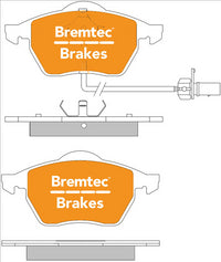 BREMTEC PRO-LINE BRAKE PADS SET AUDI A4 1.8T, 2.0T (B6, B7) BT508PRO