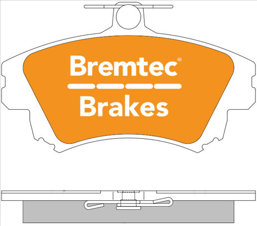 BREMTEC TRADE-LINE BRAKE PADS SET VOLVO S40 1997- BT509TS