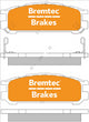BREMTEC TRADE-LINE BRAKE PADS SET SUBARU IMPREZA GC 1993-97 BT515TS