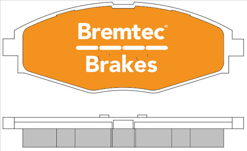 BREMTEC TRADE-LINE BRAKE PADS SET DAEWOO LANOS 1.5 1997- BT524TS