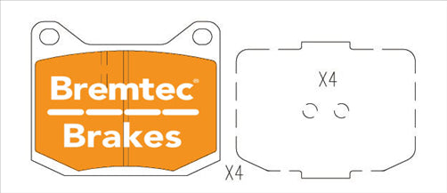 BREMTEC EVOLVE HYBRID-CARBON LOTUS ELAN 2D COUPE BT525EV550