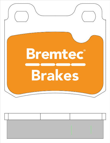 BREMTEC EURO-LINE BRAKE PADS SET SAAB 900i 2.0, 2.3, 2.5 BT527ELC