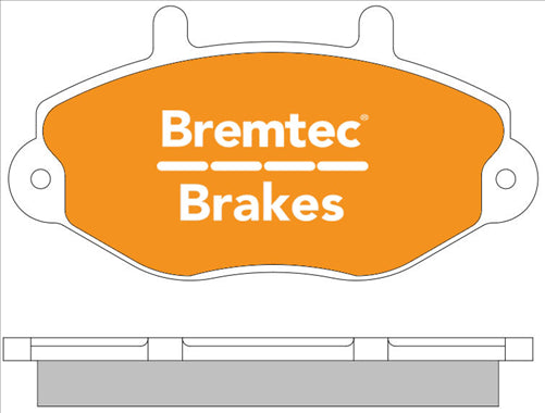 BREMTEC PRO-LINE BRAKE PADS SET FORD TRANSIT VF 1994-01 BT537PRO