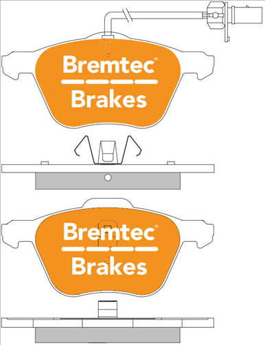 BREMTEC EURO-LINE BRAKE PADS SET BT552ELC