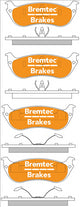 BREMTEC TRADE-LINE BRAKE PAD REAR SET FORD EXPLORER 4WD 2000-08 BT553TS
