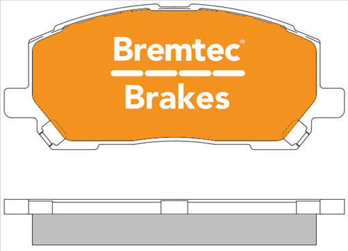 BREMTEC PRO LINE HD CERAMIC+ ZERO DUST TOYOTA KLUGER MCU28R V6 2003- BT556PRO