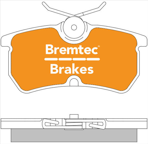 BREMTEC TRADE-LINE BRAKE PADS SET FORD FOCUS ST170, RS 1998- BT558TS