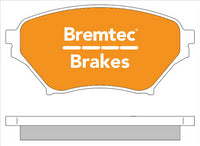 BREMTEC TRADELINE BRAKE PAD SET FRONT MAZDA MX-5 2D 1.8 2001-06 BT561TS