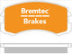 BREMTEC PRO-LINE BRAKE PADS SET MITSUBISHI LANCER CG 2002- BT571PRO