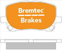 BREMTEC TRADE-LINE BRAKE PAD FRONT SET TOYOTA AVENSIS ACM20 21 IPSUM BT574TS